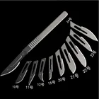 Лезвия для скальпеля из медицинской нержавеющей стали, 50 шт.