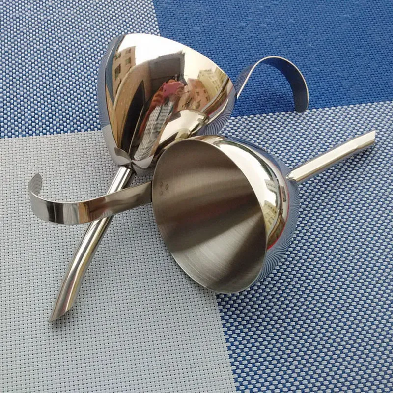 

304 Stainless Steel Funnel Wine Funnels New Fashion Bar Bartender Cocktail Drinking Funnels