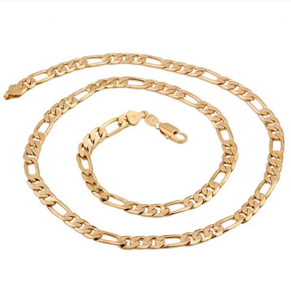 MxGXfam золотой цвет мужские цепи и браслет Набор 600*5 5 мм 190*5 мм|man chain set|chain setmen bracelet set