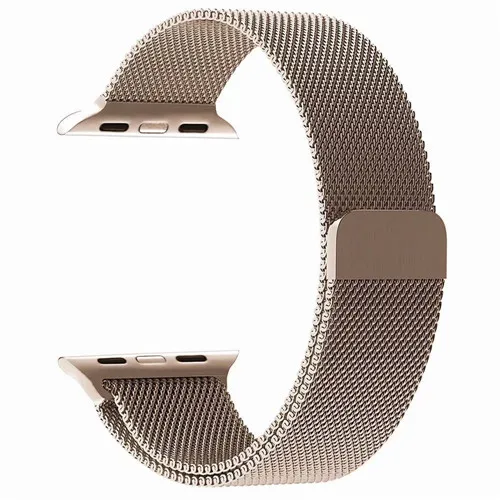 light gold Ремешок для часов Apple Watch Band браслет из нержавеющей стали наручный браслет 44 мм 40 мм 42 мм 38 мм ремешок умные часы с металлическим браслетом ремешок - Цвет: light gold