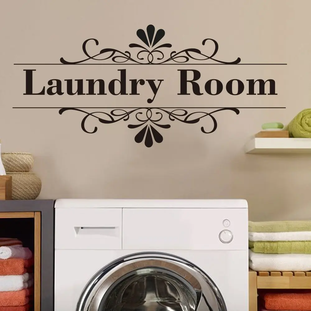 Наклейки с логотипом для прачечной настенные наклейки белья виниловые