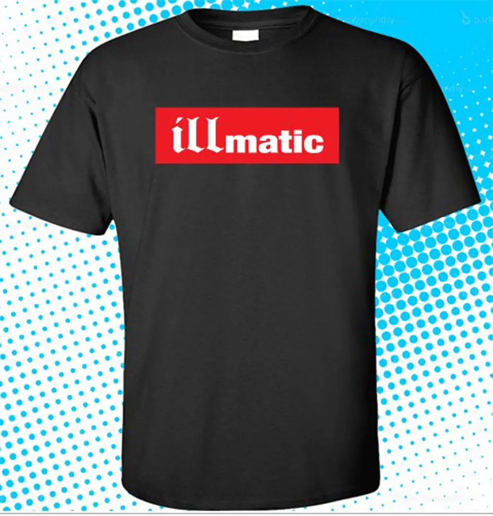 Новый NAS ILLMATIC альбом логотип мужская Черная Футболка размер S до 3 XLNew с