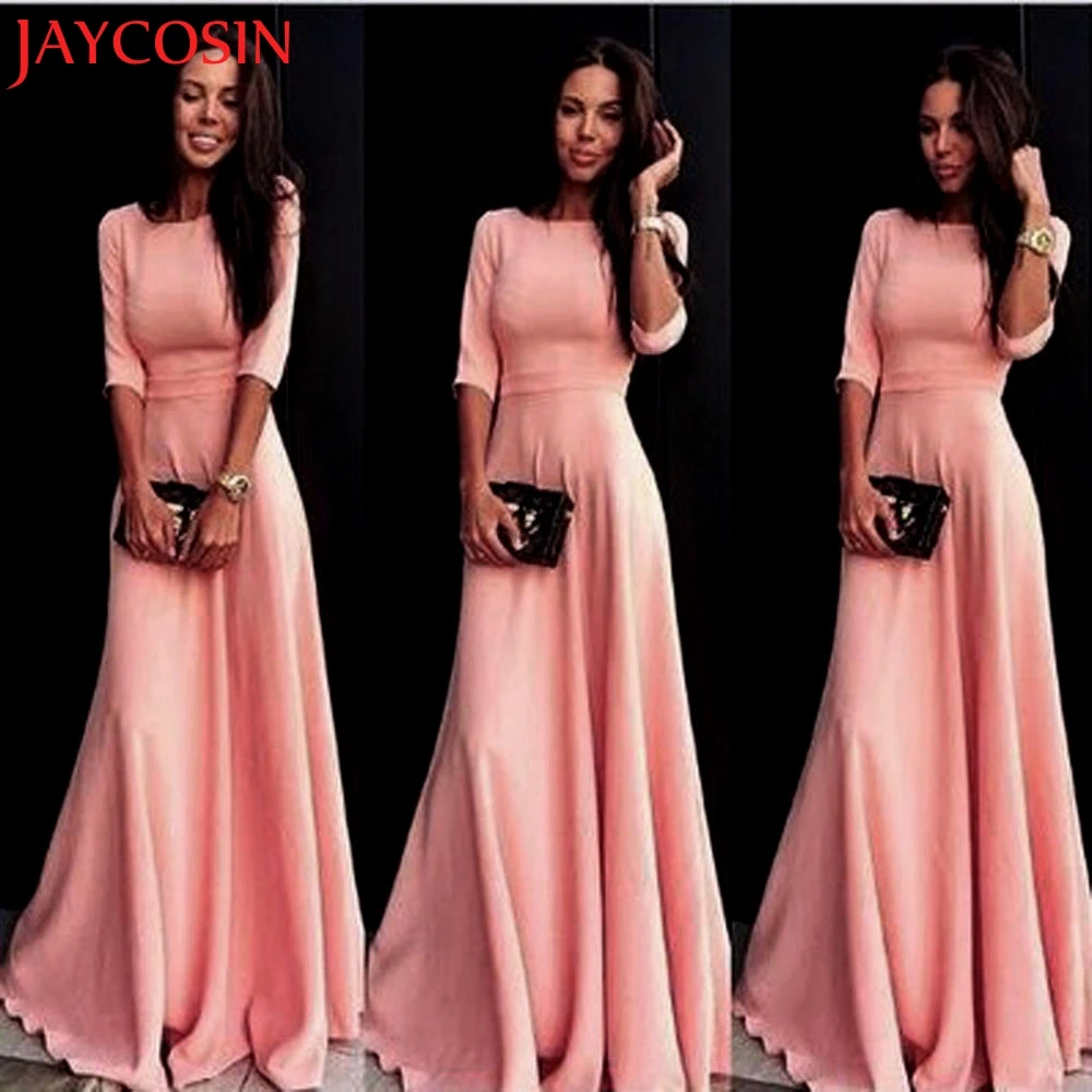 JAYCOSIN Платье женское сексуальное летнее длинное вечерние бальное платье на