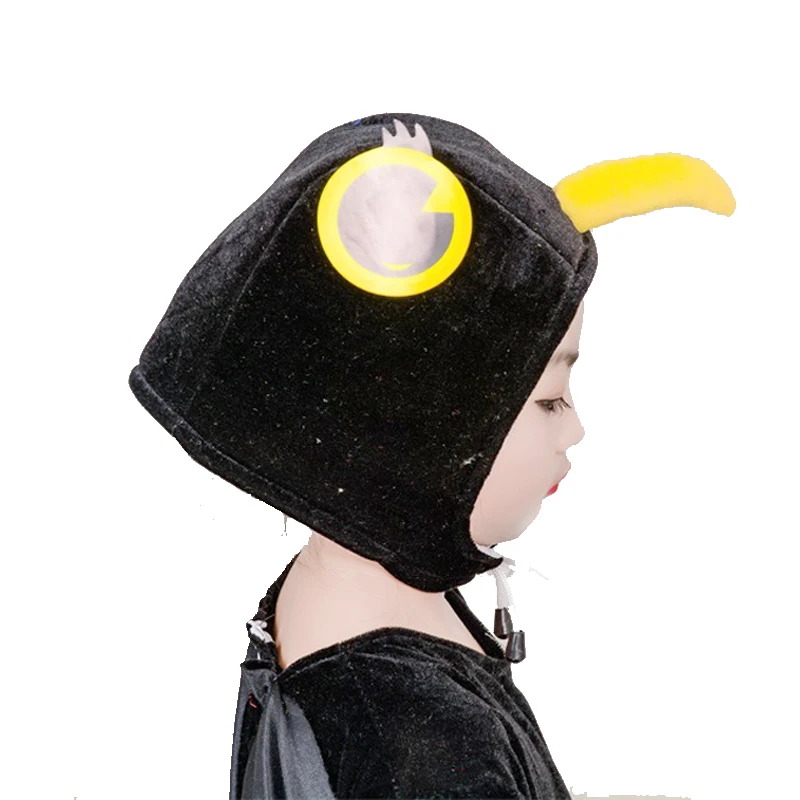 Children Black Crow Owl Costume Genuine Disguise Halloween Kids Animals Performance Cosplay Carnival Party Dress-up Jumpsuit |