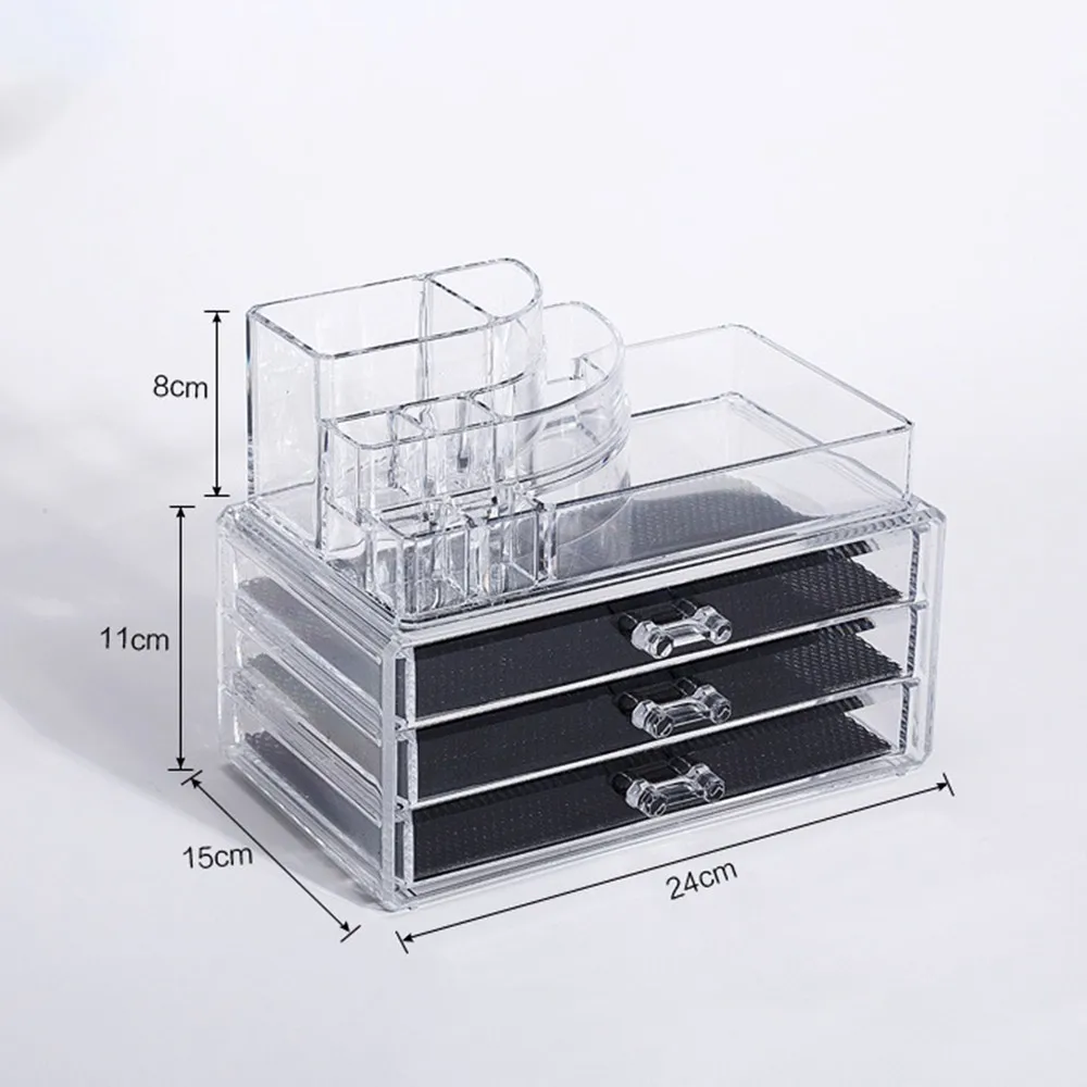 VC0400011 многослойная большой емкости красивый ящик type transparent Косметический коробка