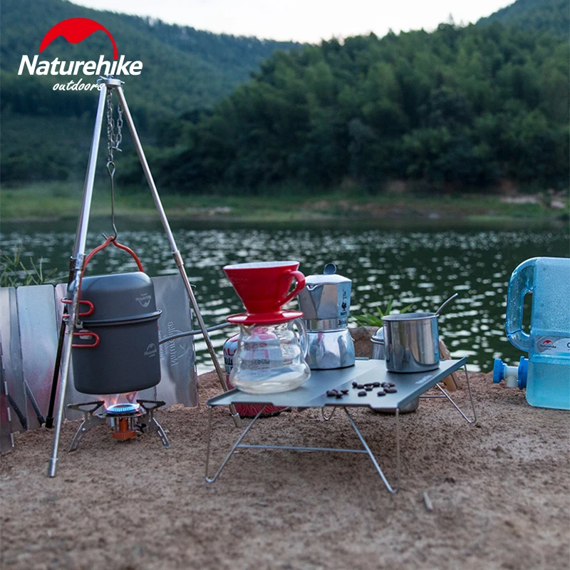 Набор посуды Naturehike 4 в 1 для 2 3 человек уличная портативная кастрюля с подвесной