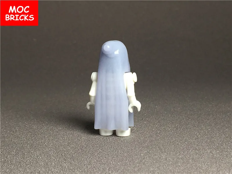 Поштучная распродажа кубики MOC DIY белый светящийся Призрак Скелет сборка фигурки