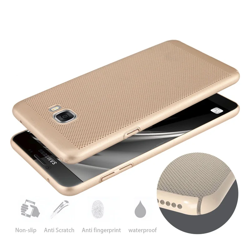 Чехол для Samsung Galaxy C5 Pro/C7 Pro/C9 Pro TPU Прозрачная мягкая задняя крышка теплоотвод