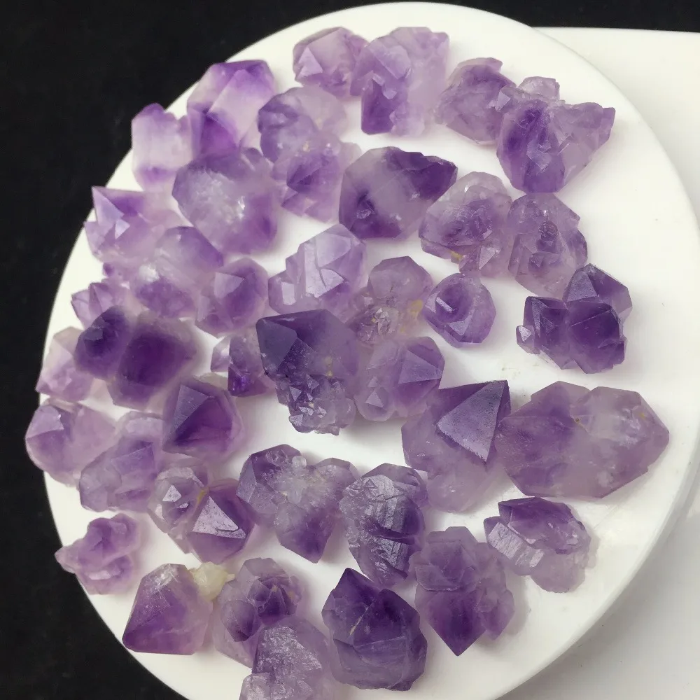 40 шт. в лоте Аметист Образец Точка Minerales cuarzo натуральные камни Кварцевые Подарки