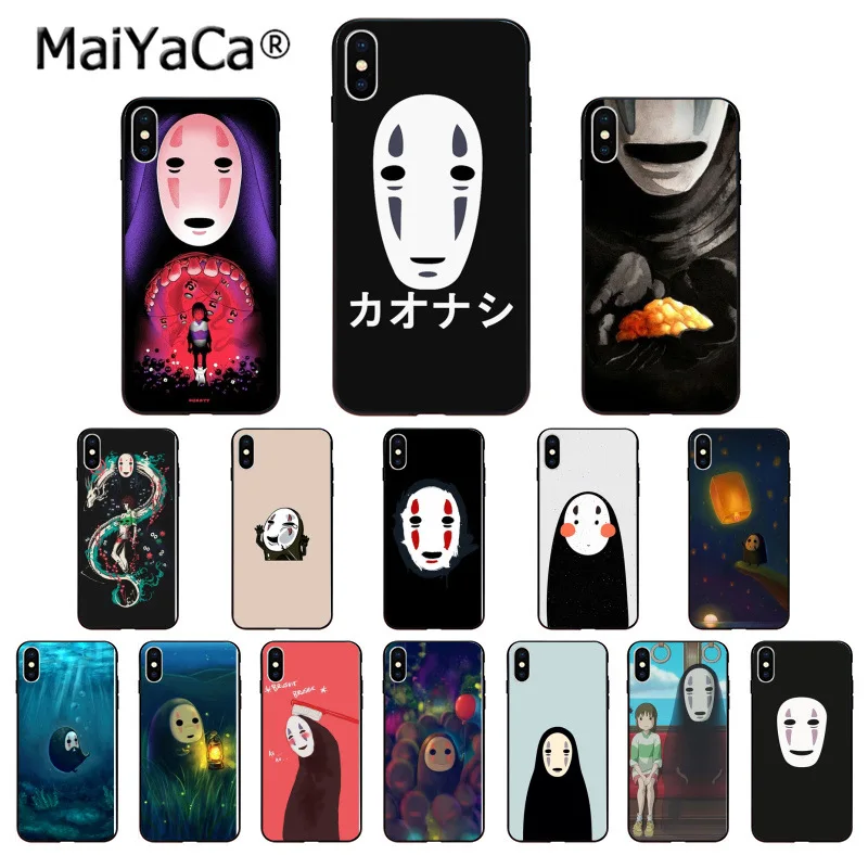MaiYaCa Totoro Spirited Away ghilii Miyazaki Аниме Нет лица DIY красивый чехол для телефона iPhone 8 7 6 6S Plus