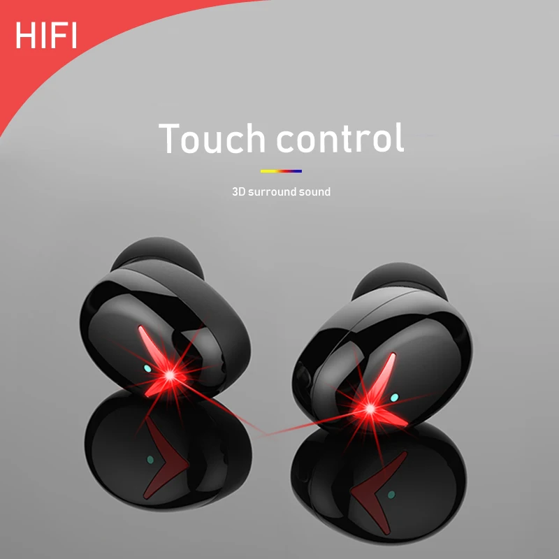 YUNAO TWS беспроводные Bluetooth наушники сенсорные наушники ln-ear беспроводные Bluetooth спортивные наушники зарядная коробка может заряжать ваш телефон