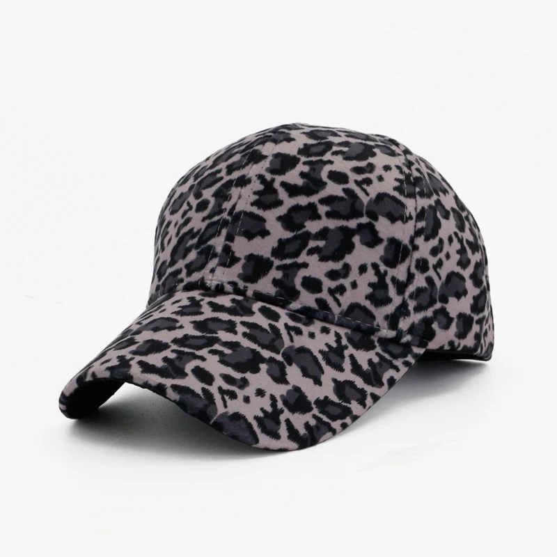 QIUBOSS унисекс на лето и весну открытый стильный Leopard бейсбольная кепка с принтом шляпа для мужчин Женская Кепка Snapback Gorras Sunhat