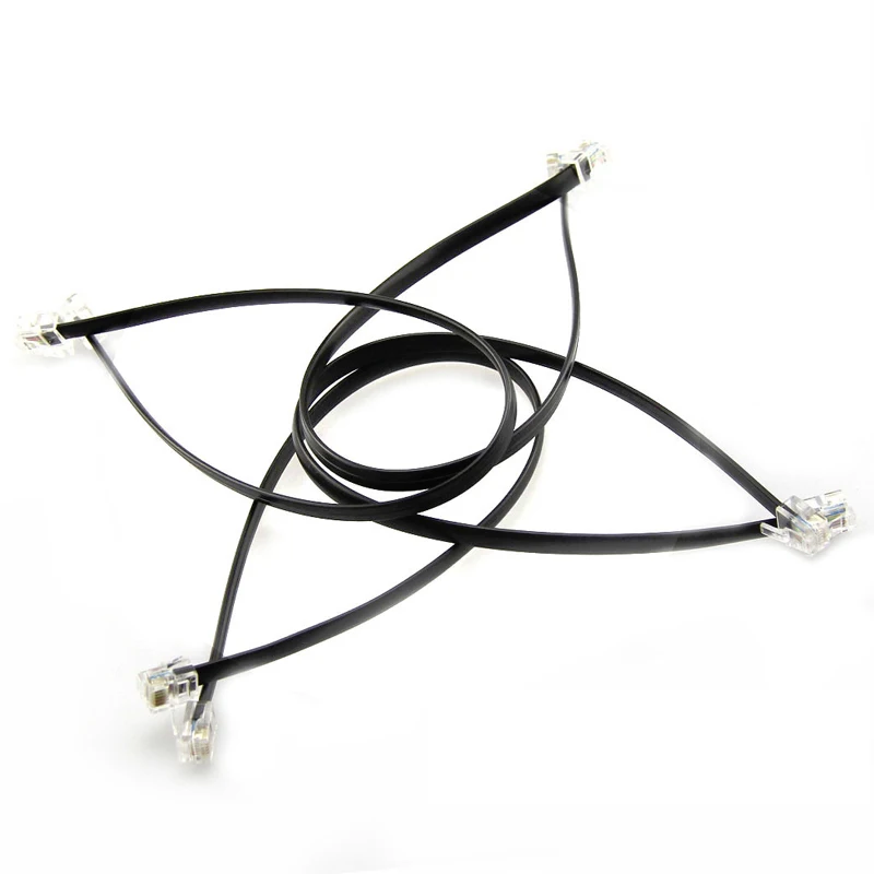 4 шт. 6P6C RJ25 кристаллический соединительный кабель проводка для DIY модели RC Robot
