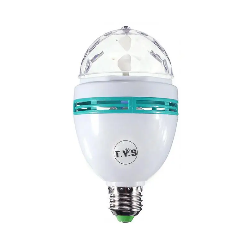 Цветная (RGB светодиодный диско свет шарика лампы E27 AC 110 V 220 освещение этапа