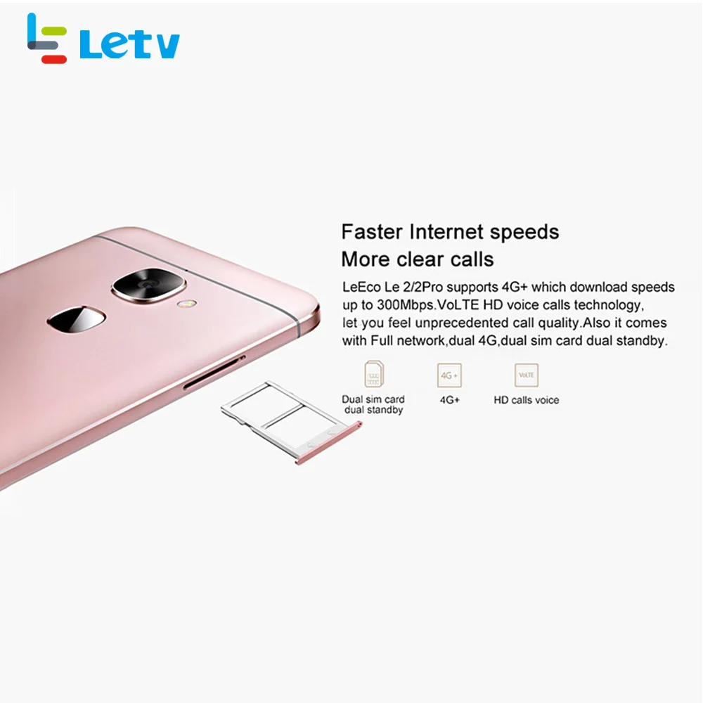 Letv LeEco Le 2 X526 X520 S3 X522 Смартфон Глобальная версия 5,5 дюйма Snapdragon 652 Окта-кора Смартфон Android 6,0 3 ГБ ОЗУ.