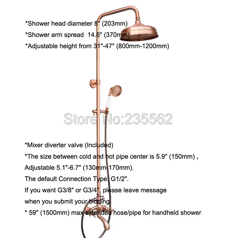 Набор смесителей для ванной комнаты с насадками душа дождевой насадкой красной
