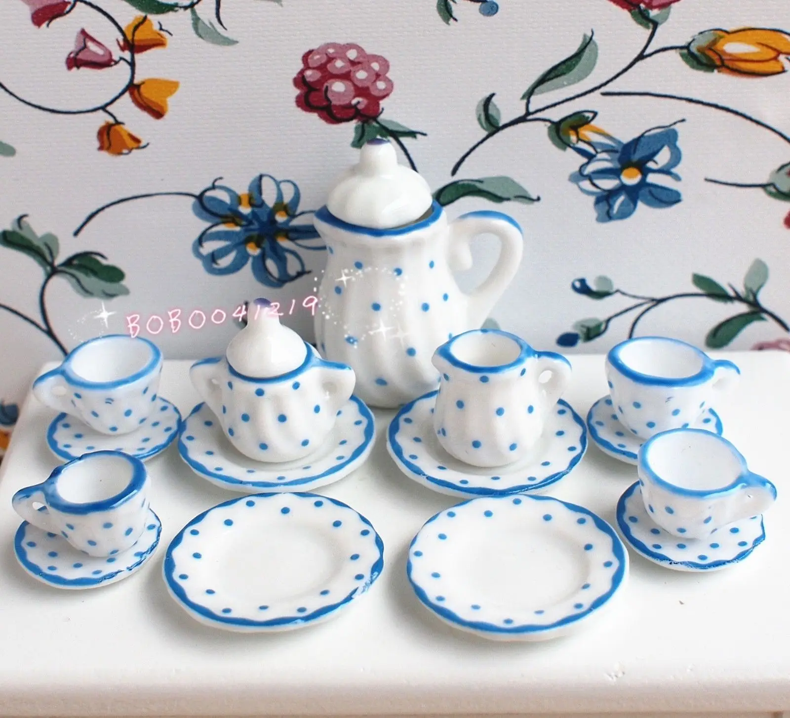 1:12 Кукольный домик Миниатюрная игрушка столовая Фарфоровая керамика 17 штук