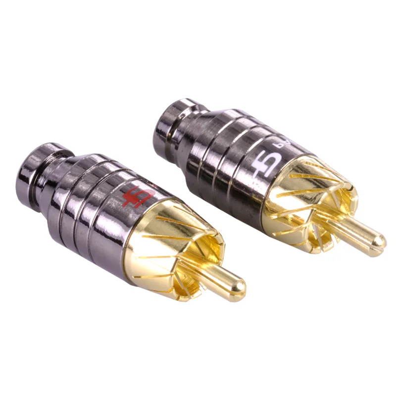 100 шт./50 пара Роскошные пайки RCA PlugJack ConnectorSpeaker аудио Выход/Вход адаптер