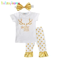 3pcsset newborn girls clothing suit cute kids summer dress infant outfits letter design toddler party costume t shirtpant a193