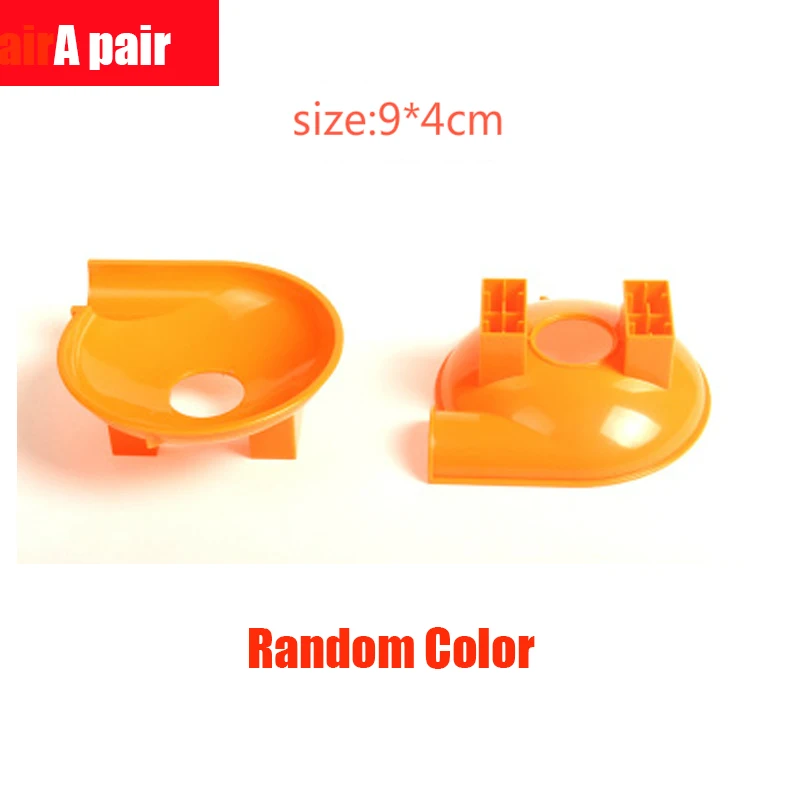 a pair DIY строительные блоки больших частиц, аксессуары, мраморный гоночный лабиринт, Шариковая дорожка, совместимая с сборкой кирпичей, игрушки - Цвет: a pair