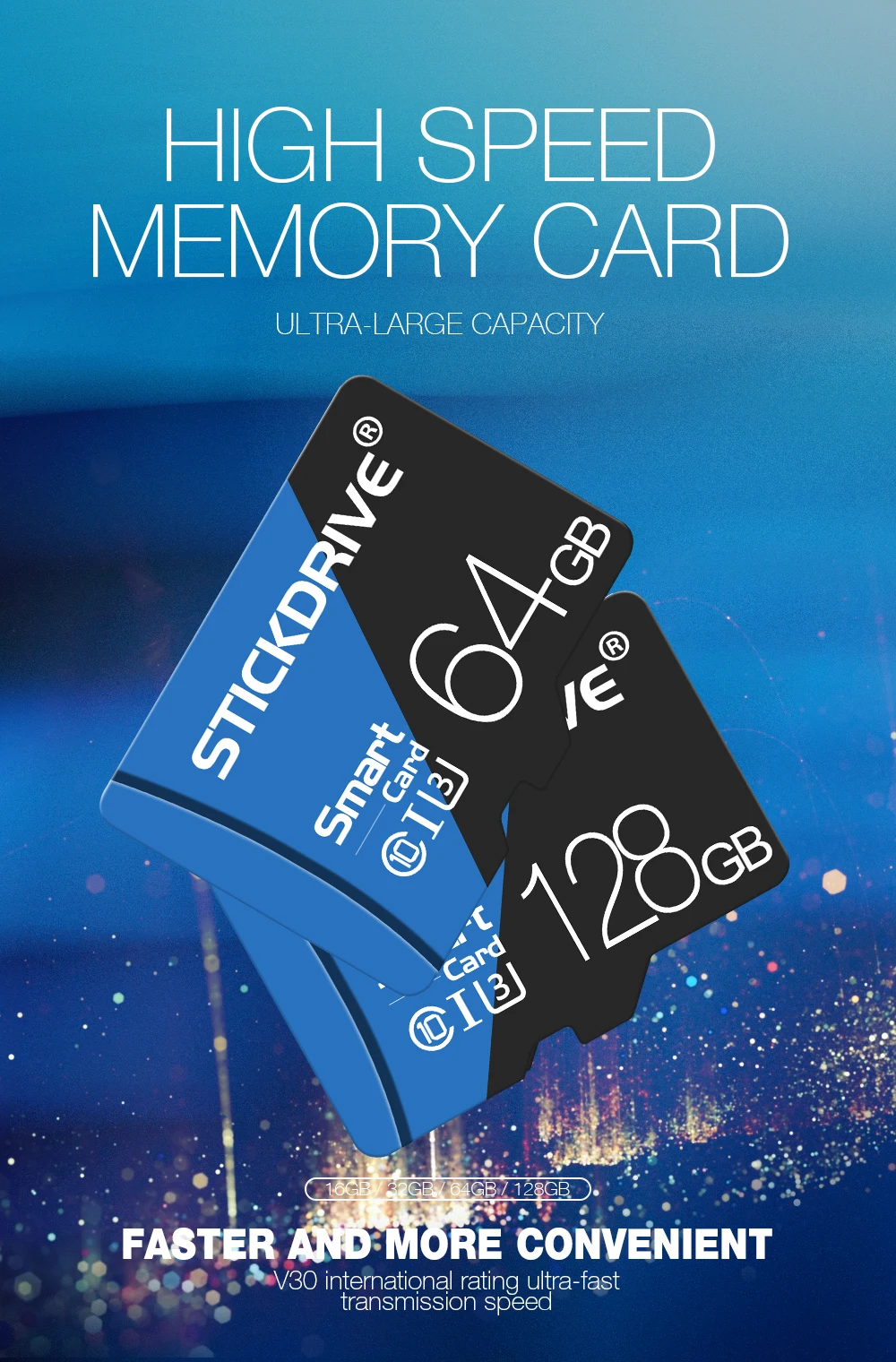 Карта памяти Micro SD, 64 ГБ, 32 ГБ, 16 ГБ, 8 ГБ, класс 10, TF карта, Microsd, флеш-накопитель, флэш-диск, высокая скорость для телефона