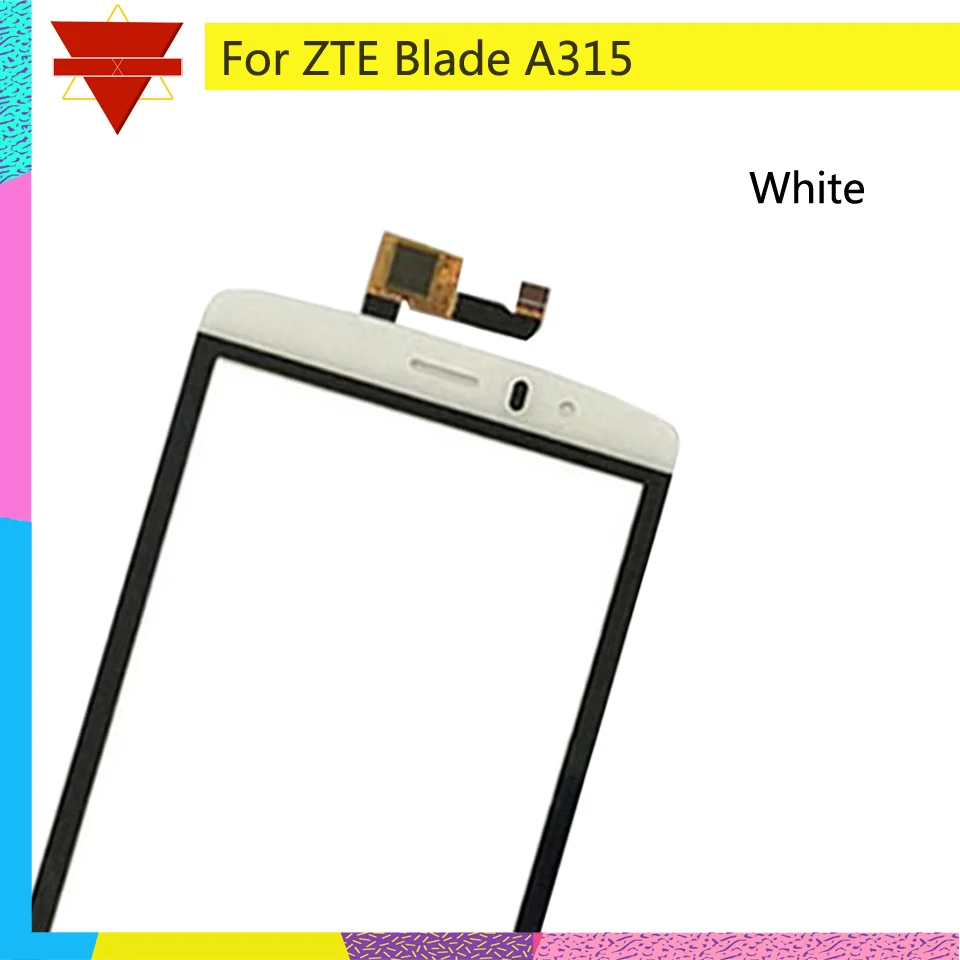 10 шт./лот сенсорный экран дигитайзер для ZTE Blade A315 A 315 Сенсорная панель Сенсорный