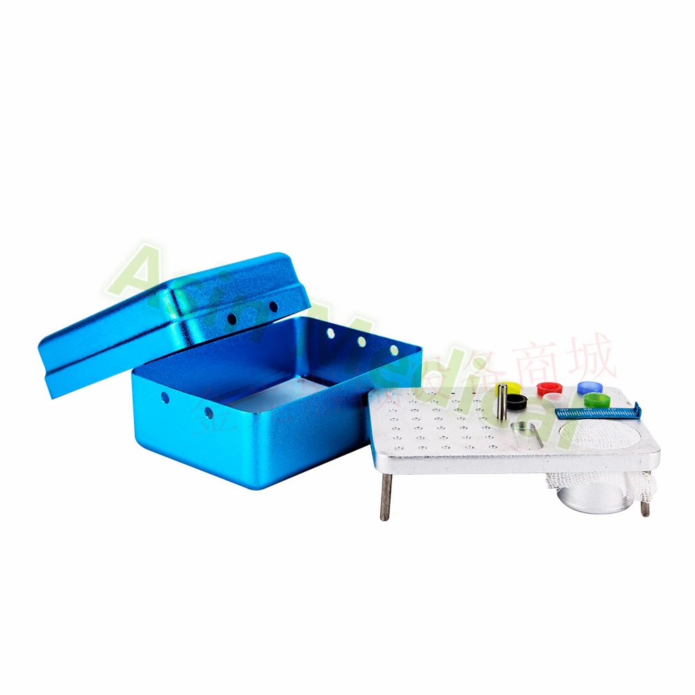 

Dental high speed 35 holes dental endo box FG Burs holder autoclave disinfection box
