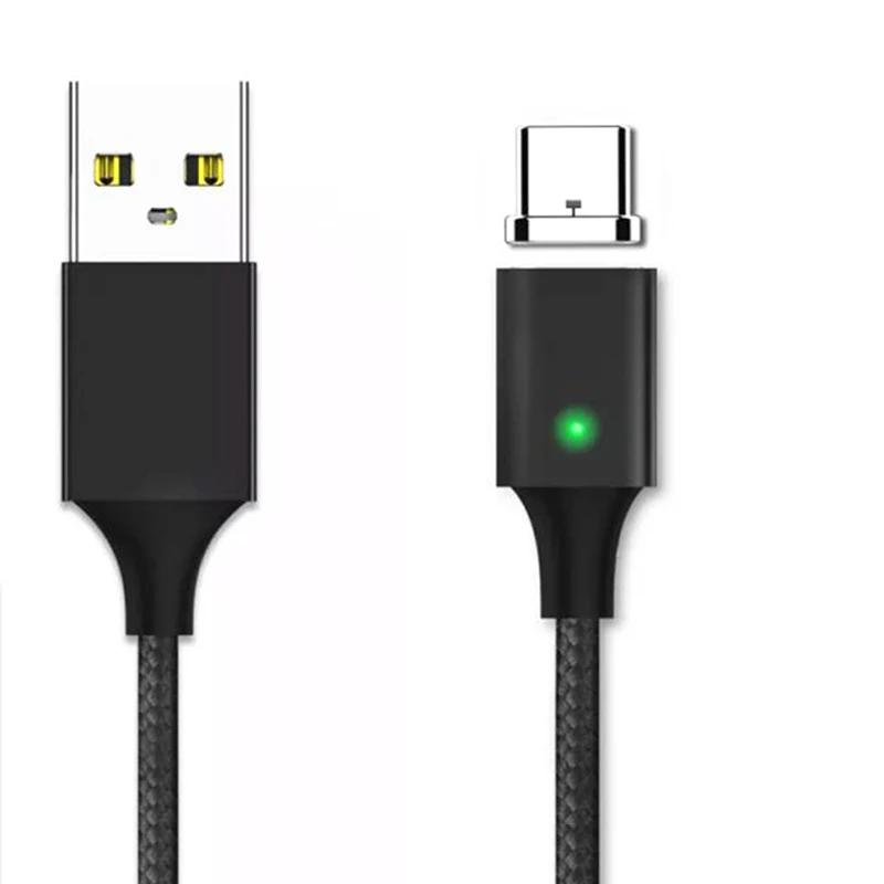 for Type c cable Светодиодный магнитный usb-кабель/mi cro USB/type-C для IPhone X Xs Max магнитное зарядное устройство для samsung для Xiaomi mi 9 USB C зарядный разъем - Цвет: for Type c cable