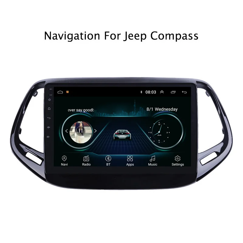 9 &quot2.5D ips Android 8 1 автомобильный DVD gps плеер для Jeep Compass 2017 Автомагнитола стерео