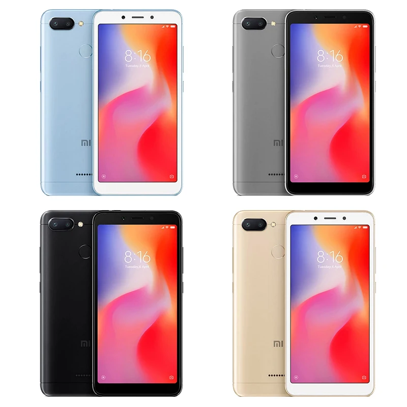 Xiaomi Redmi 6 смартфон с 5 дюймовым дисплеем восьмиядерным процессором Helio P22 ОЗУ 4 Гб