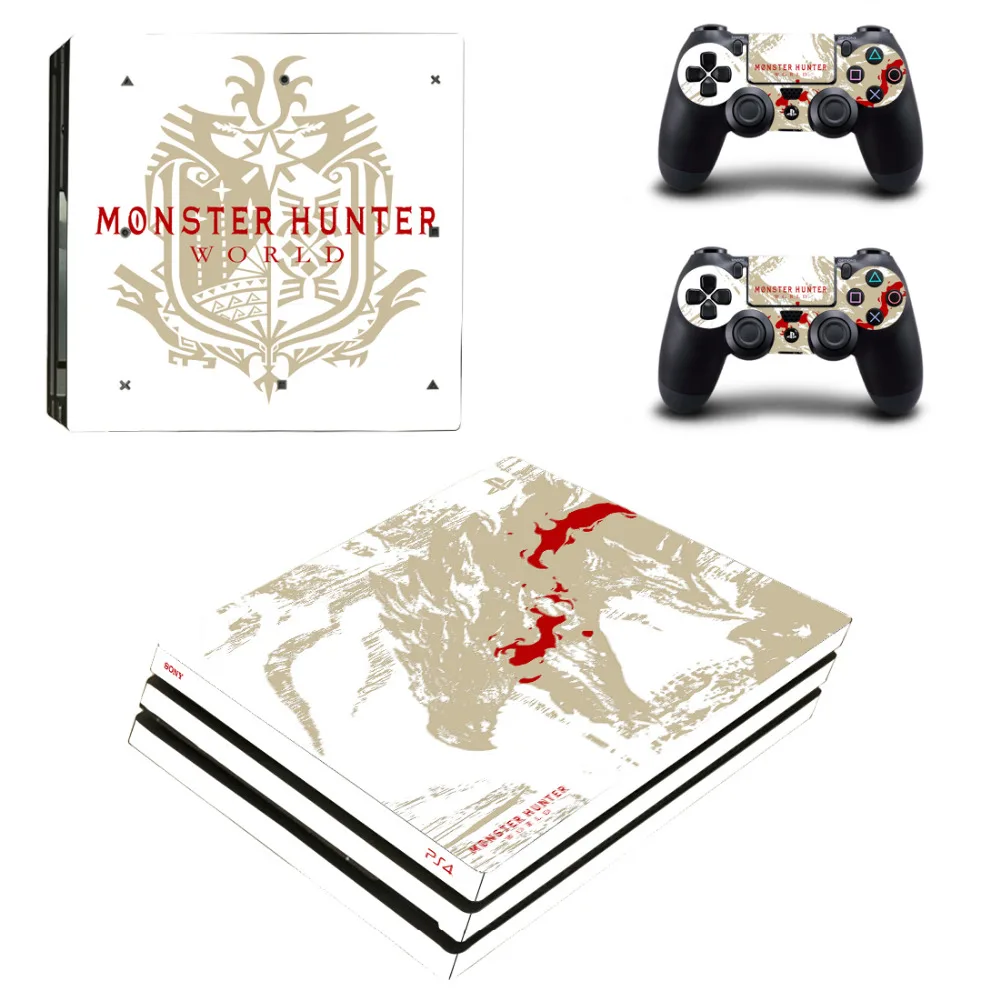 Игроманов костюм Монстер Хантер для Мир PS4 Pro кожи Стикеры наклейка Игровые
