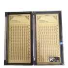 4 палеткикомплект, предварительно изготовленные пучки Русский объем, 5D индивидуальные облачные ресницы для наращивания, 0,07 изгиб C, искусственные норковые ресницы для наращивания