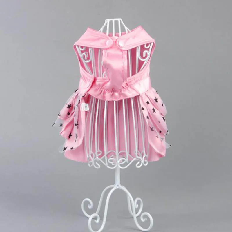 Летнее платье собака В стиле принцессы бантом Щенок юбка весна Одежда для