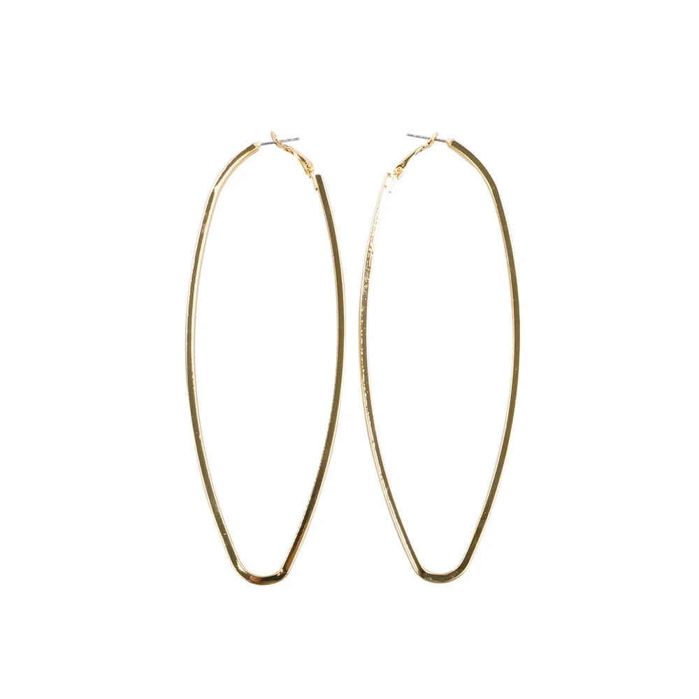 Gold Silver Color Geometric shape Earrings Punk Hiphop Big Hollow Party Brincos for Fashion Women Jewelry | Украшения и