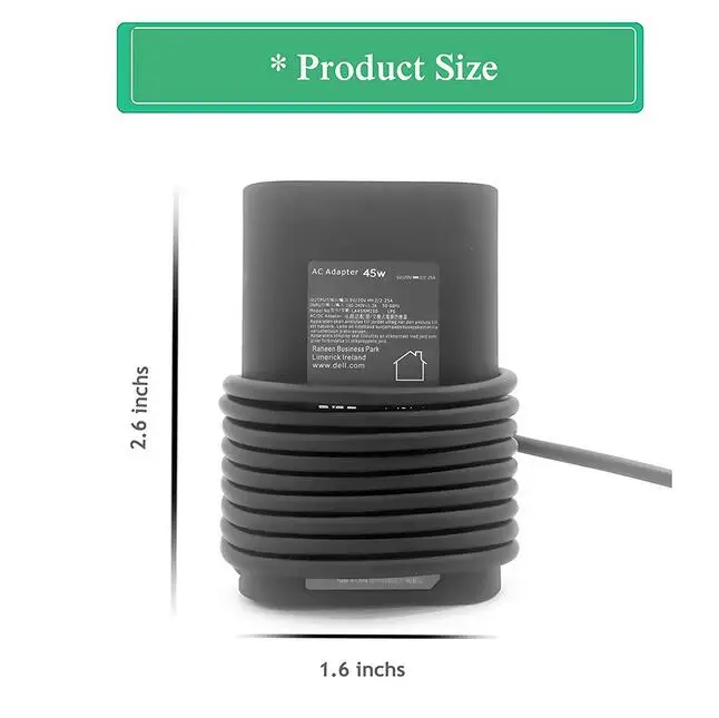 45W 20V/5V 2.25A/2A USB-C Type C адаптер переменного тока для ноутбука Dell XPS 12 9250 и Latitude 7370 7275 Venue