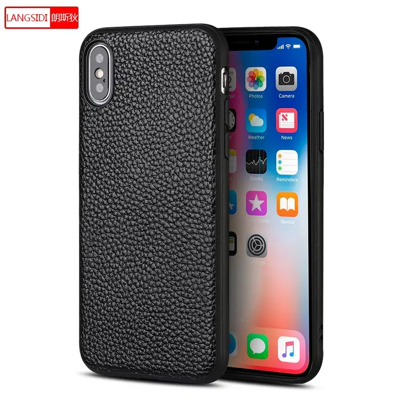 Оригинальный кожаный чехол для iPhone 8 8Plus 7 7plus 6 s plus мягкий силиконовый защитный с