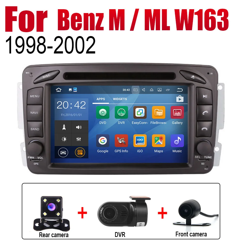 Extre Items Для Mercedes Benz M/ML W163 1998~ 2002 NTG автомобильный проигрыватель Android gps навигационный экран системы радио стерео интегрированный мультимедиа - Цвет: Extre Items