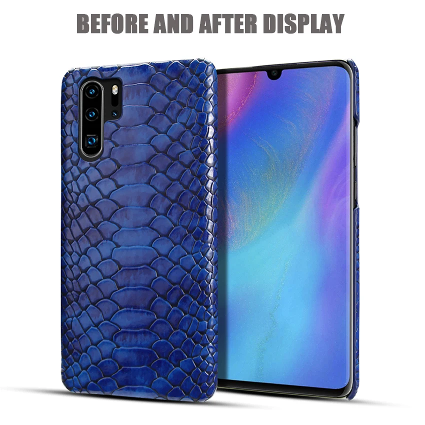Роскошная имитация змеиной кожи кожаный чехол для телефона huawei P30 Pro Lite Nova/4e