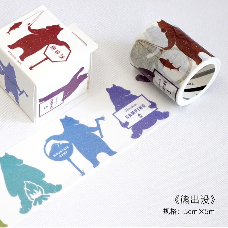 

50 мм Винтаж медведи Буни фигурка из аниме «Astroboy (Дневник путешествия лента для декорации washi DIY планировщик дневник в стиле Скрапбукинг маскирующая лента Escolar