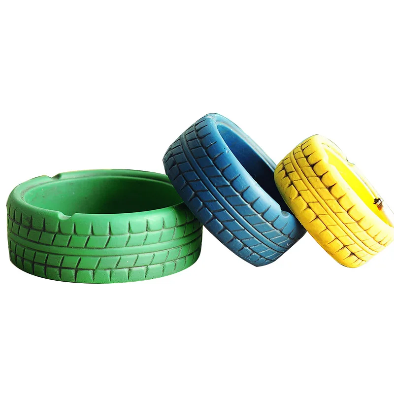 European Retro Creative Multi-Function Tire Ashtray Crafts Smoking Accessories Living Room Cement Household Merchandises | Дом и сад