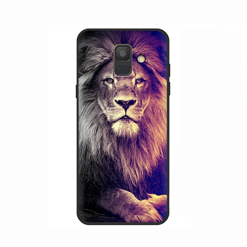 B2 Животные Лев Мягкий Чехол для мобильного телефона чехол для samsung Galaxy A6 7 8 9 A10 30 40 50 70 J6 - Цвет: B2
