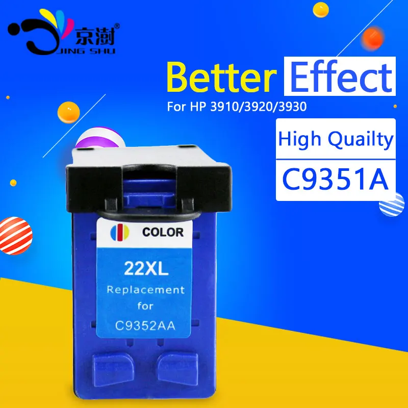 1pk цвет Заправляемый картридж 22 xl 22xl совместимый с hp Deskjet 3915 D1530 D1320 F2100 F2280 F4100 F4180