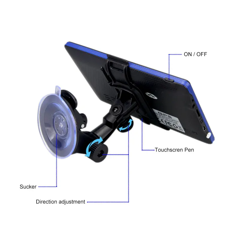 7 &quotдюймовый HD Автомобильный gps навигатор Sat Nav 256/8GB навигаторы Bluetooth AV IN FM MP3/mp4