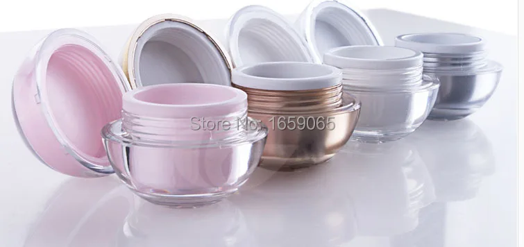 5g small round plastic bottles Jars bullet points acrylic ball shape bottle container cream Jar Cosmetic Packaging 100pcs/lot | Красота и