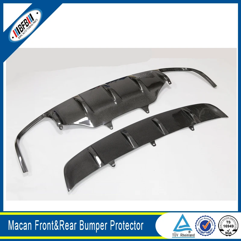 For Macan Front And Rear &amp Bumper Skid Plate Carbon Fiber 2014+ | Автомобили и мотоциклы