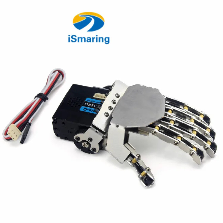 Official iSmaring Robot Metal Hand Five Fingers for Robotic Manipulator Arm Mini Bionic Humanoid with Servo Diy RC Toy | Игрушки и хобби