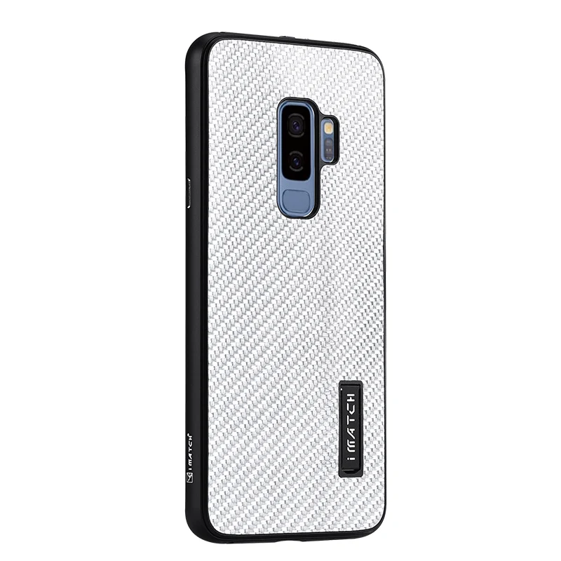Black bumper Sliver Для samsung Galaxy S9/S8 Plus чехол Роскошный металлический алюминиевый бампер чехол из углеродного волокна Защитный чехол s для samsung Galaxy S9 S8 чехол - Цвет: Black bumper Sliver