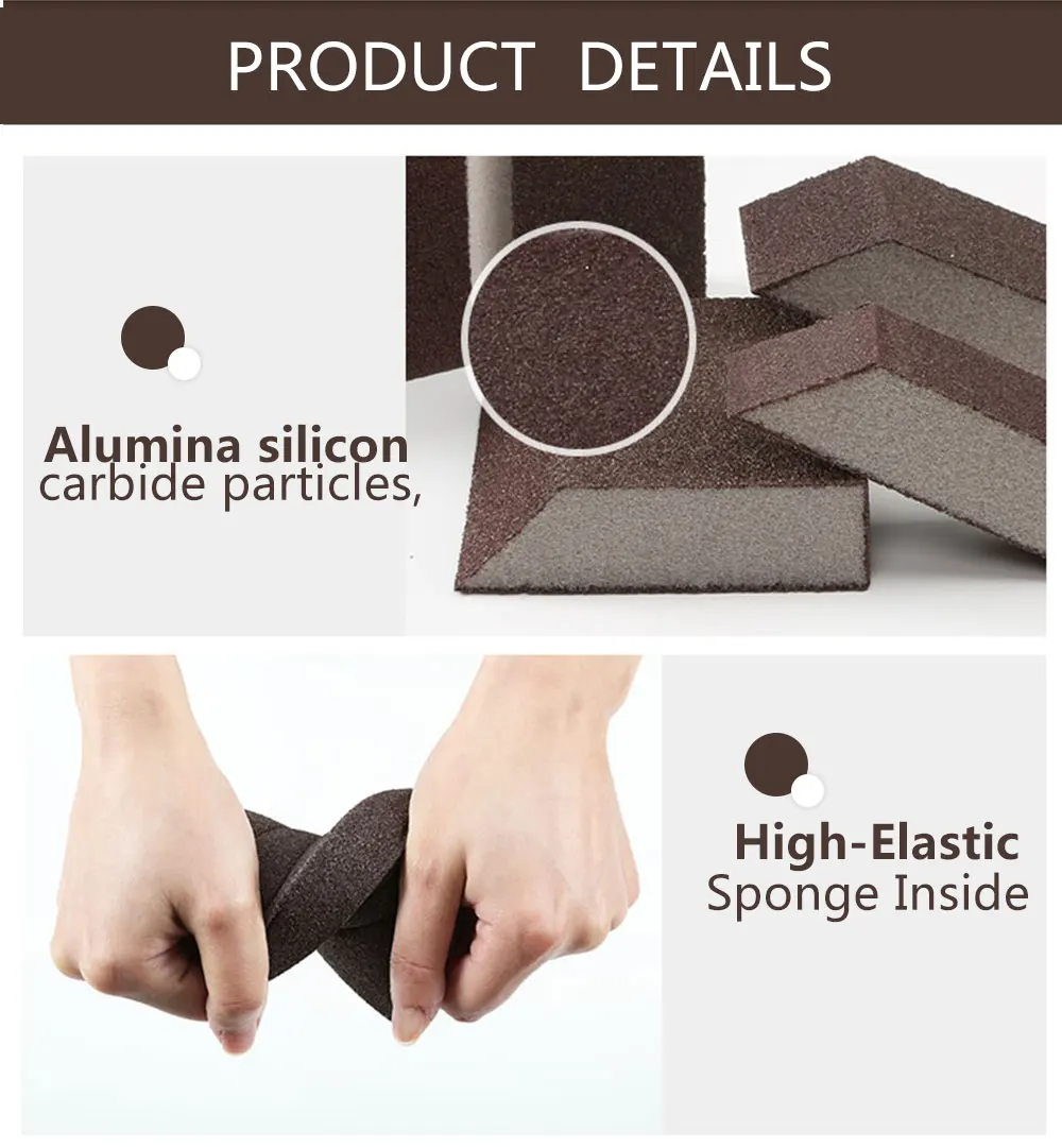 1/3 5 шт./набор оксид алюминия наждачной губка Magic Пособия по кулинарии