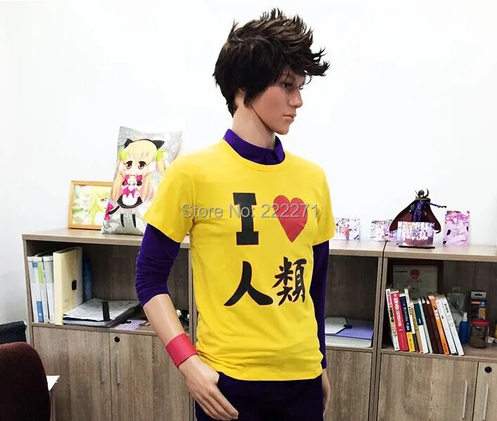 Аниме NO GAME LIFE Косплей Costuome Kuhaku I love футболка с изображением Человека бесплатная