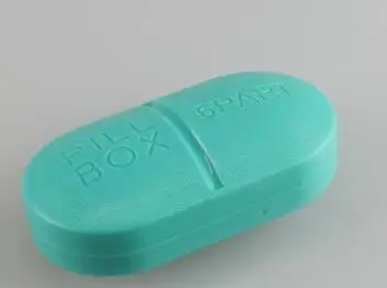 Light Blue 1 шт. милый мини 6 лотов портативный Caixa Organizadora медицинская коробка для таблеток лекарств Чехол Органайзер Пластиковый Чехол - Цвет: Light Blue